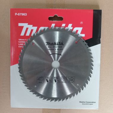 Lưỡi cắt gỗ 185mm 60T MAKITA - P-67963 (185x2.0x20mm) cam kết hàng chính hãng 100%