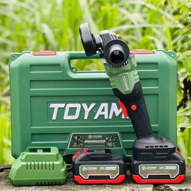 Máy mài góc 100mm dùng pin 21V TOYAMA - C-05 động cơ BRUSHLESS chân pin M21 thông dụng